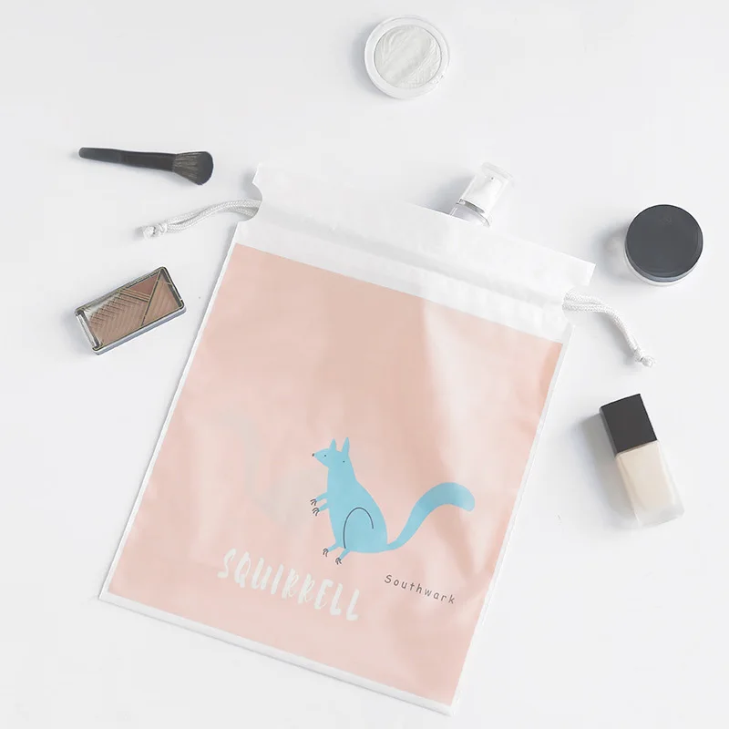 

eTya New Cute Cosmetics Travel Storage Drawstring Bag Fashion Women Men Multifunctional Cartoon Clothes Shoes Organizer Pouch