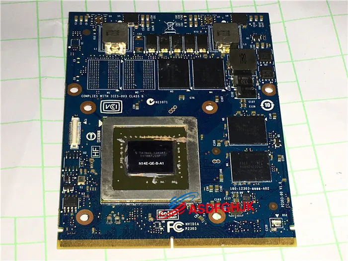 Оригинал для Dell Alienware 17 18 M17x M18X GTX 765M 2 ГБ GDDR5 видеокарта MXM 3 0 9R3F5 09R3F5 CN-09R3F5 полностью