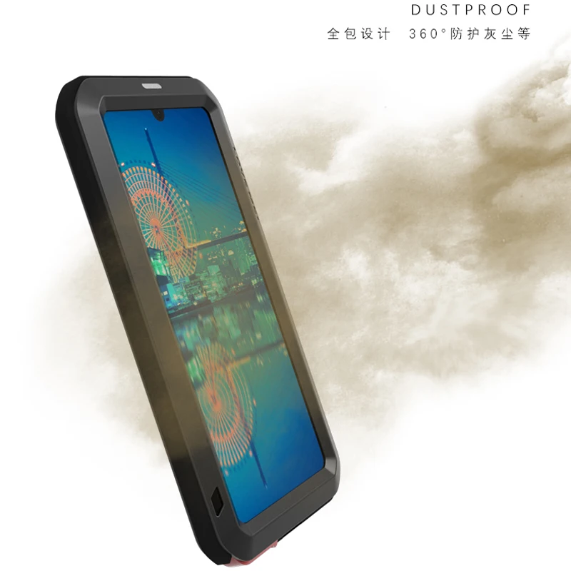 Для huawei P30Pro P30 Чехол-Броня металлическая рамка сверхмощная защита противоударный корпус со стеклянной крышкой для huawei P30Lite чехол