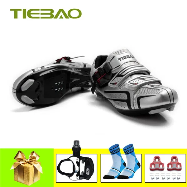 pedals for 1268 S Tiebao/Обувь для велоспорта; sapatilha ciclismo; самозакрывающиеся дышащие дорожные кроссовки для мужчин и женщин; zapatillas ciclismo carretera - Цвет: pedals for 1268 S