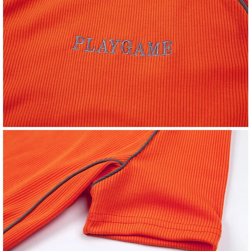 Летнее платье BOOFEENAA повседневное облегающее мини в полоску с надписью неонового