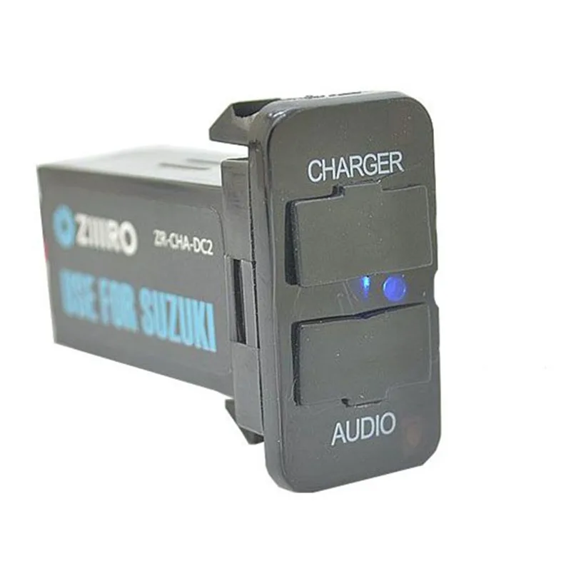 Автомобильный интерфейс с двойным USB-разъемом для зарядного устройства