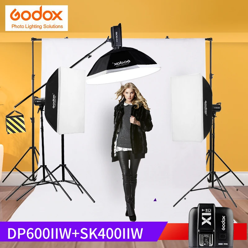 Godox dp600ii + sk400ii Осветительные стойки комплект съемки таблице Аксессуары для