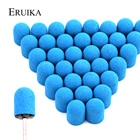 20 шт. 13х19 мм синие пластиковые шлифовальные колпачки для педикюра, Фрезерный резак, полировальный песочный блок, ножной инструмент для кутикулы, аксессуары для дрели