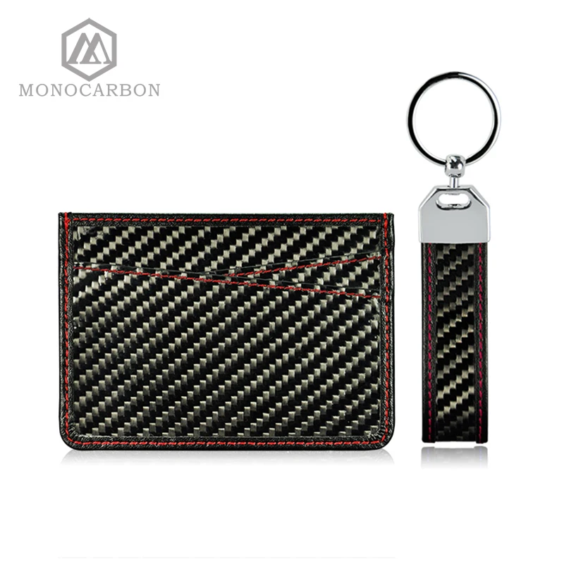 Monocarbon New Arrival Flexible Ultra Thin Mini Carbon Fiber Couple Credit ID Cards Holders Gifts | Багаж и сумки