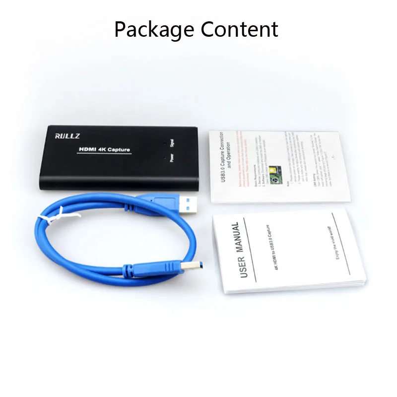 USB3.0 HDMI 4K 60 Гц HD 1080P Карта видеозахвата ПК телефон компьютерная игра записи коробка потоковая трансляция в прямом эфире с микрофоном, входы: HDMI переходит к ТВ