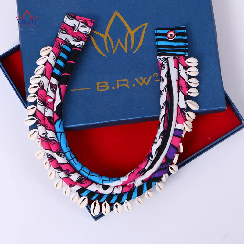 

2020 African Handmade Twist Choker Necklace For Women Boho Style Necklaces & Pendants Rope Chain Shell Decoration SP052