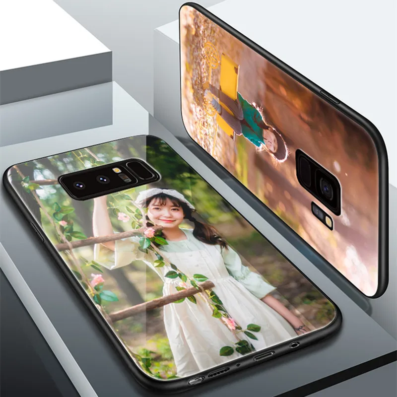 LANCHE чехол из закаленного стекла для телефона Samsung Galaxy S8 S9 S10 Plus индивидуальный