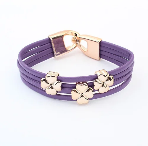 Min. order $10(Mix order) Fashion a clover bracelet European and American fashion new contracted bracelet|bracelet|bracelet butterflybracelet glow |