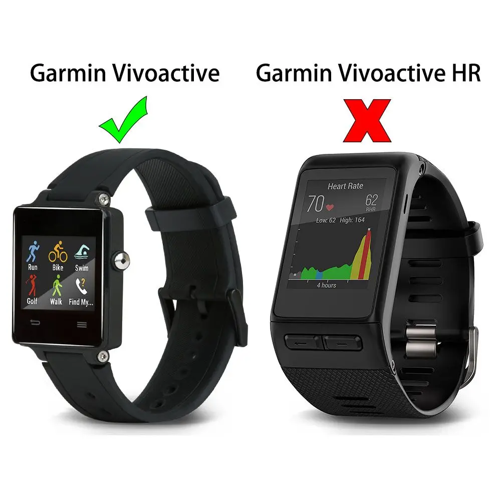 Сменный силиконовый ремешок Baaletc для смарт-часов Garmin Vivoactive/Vivoactive Acetate браслет