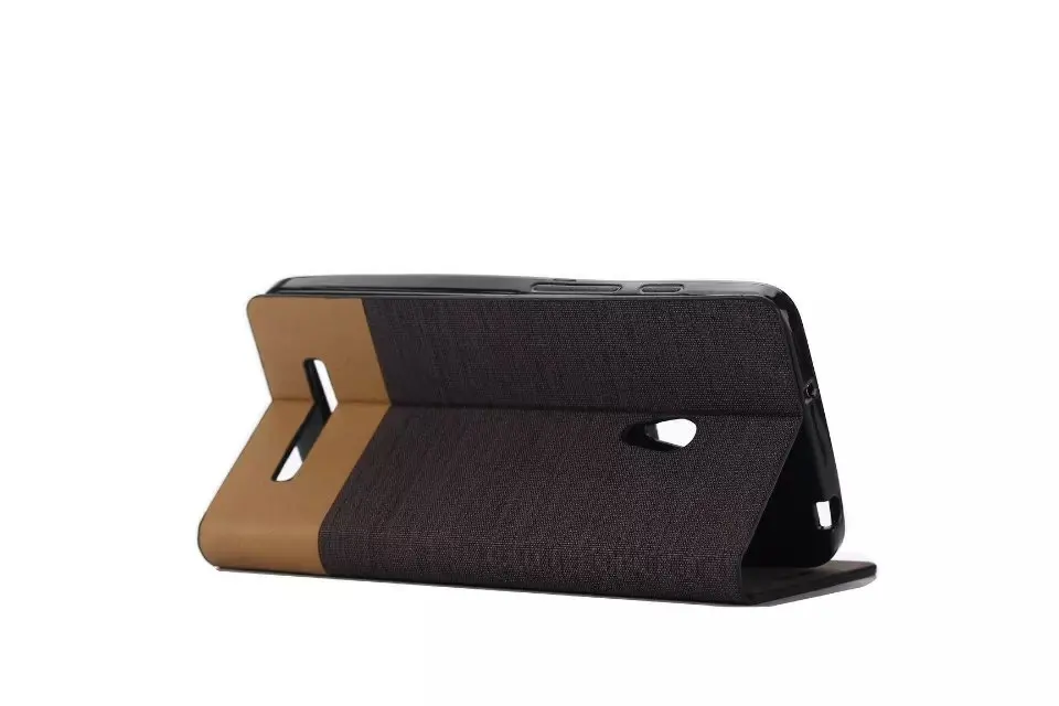 Для Asus Zenfone 5 Крышка Холст PU Стенд Флип Кожаный Бумажник Case + Карты Держатель A501CG