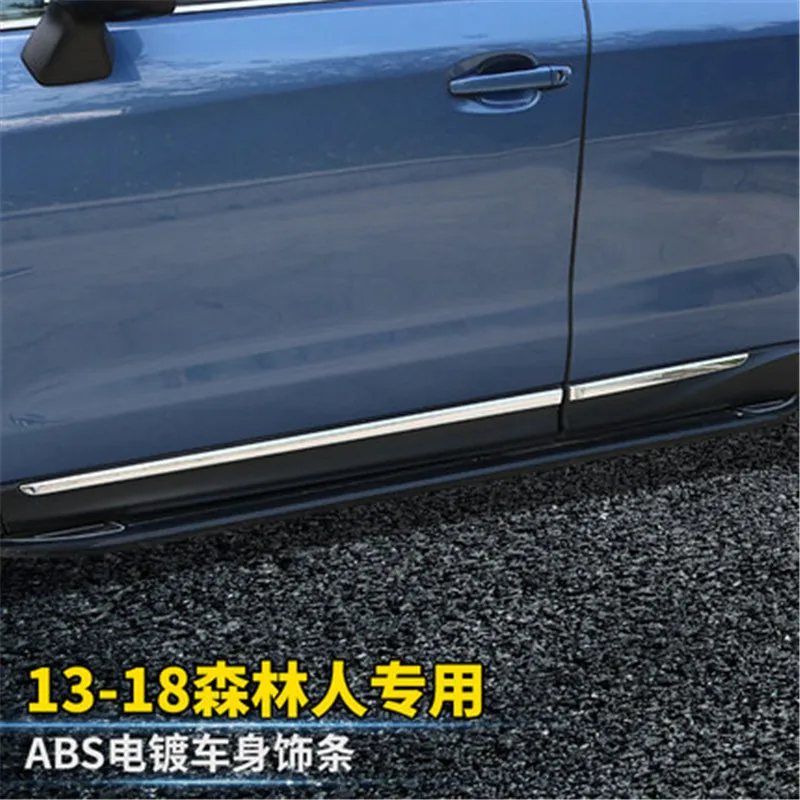 Подходит для Subaru Forester 2013 автомобиль-Стайлинг ABS Хромированная накладка защитный настил отделка планки