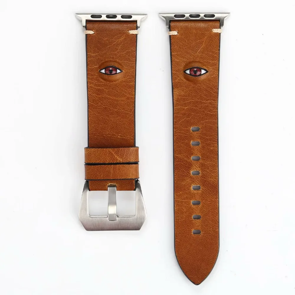 38 мм 42 3D Натуральная Кожа Спорт на открытом воздухе Iwatch браслет ремешок для Apple Watch