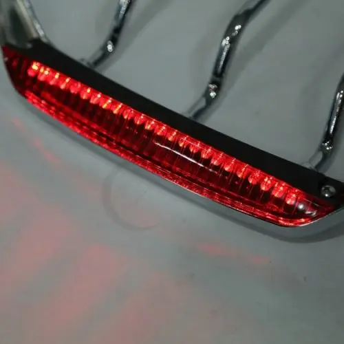Багажная стойка для мотоцикла Chrome Tour Pack Top со светодиодный светильник кой Harley Touring