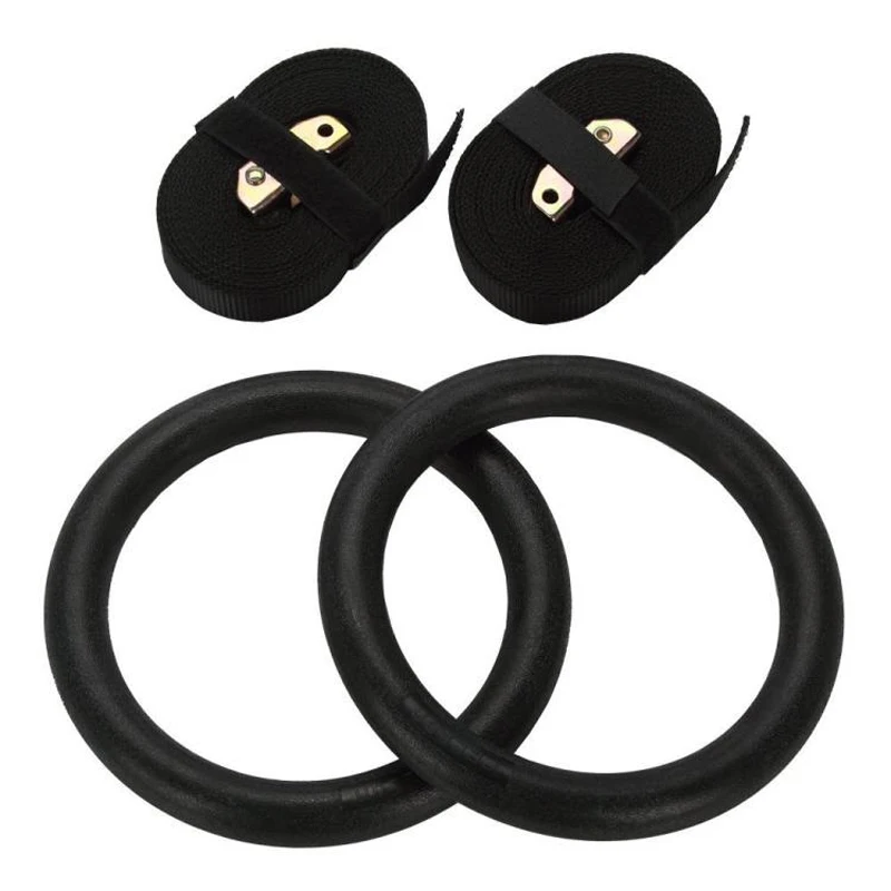 ABS гимнастические кольца для тренажерного зала фитнес с ремешками и пряжками