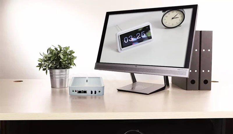 Hystou брандмауэр PC NUC J3160 N3160 безвентиляторный промышленный MiniPC Windows Linux двойной NIC Pfsense 2 LAN WiFi маршрутизатор микро компьютер RTC