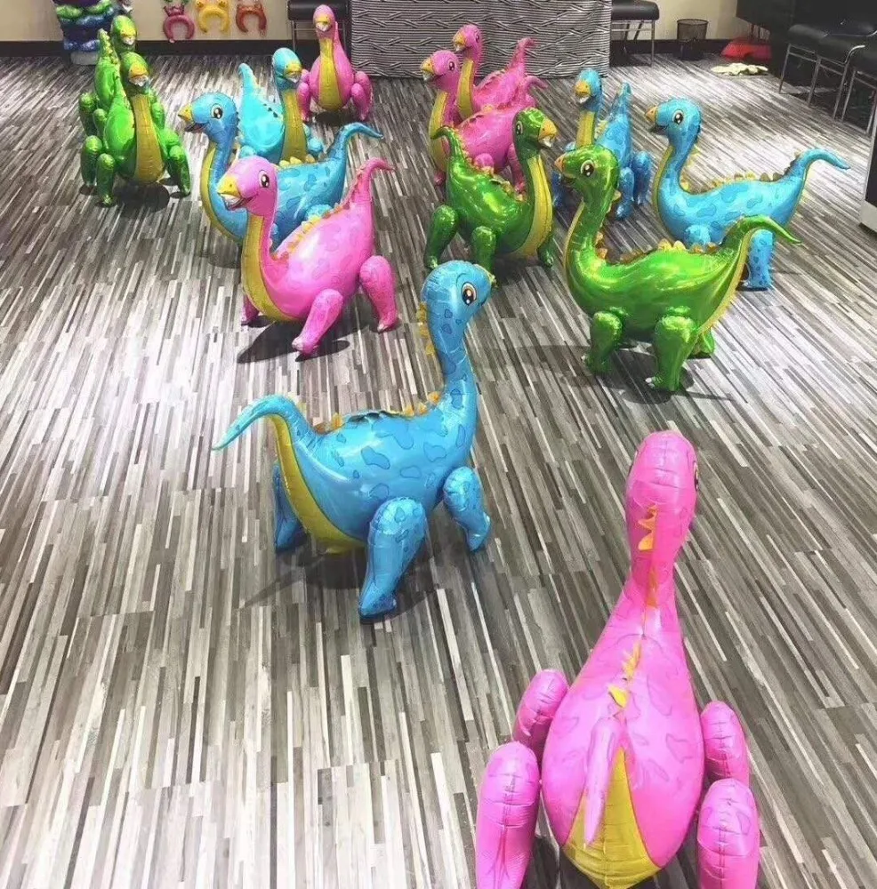 1 шт. гигантские шагающие фольгированные шары в форме динозавра 4D украшения для