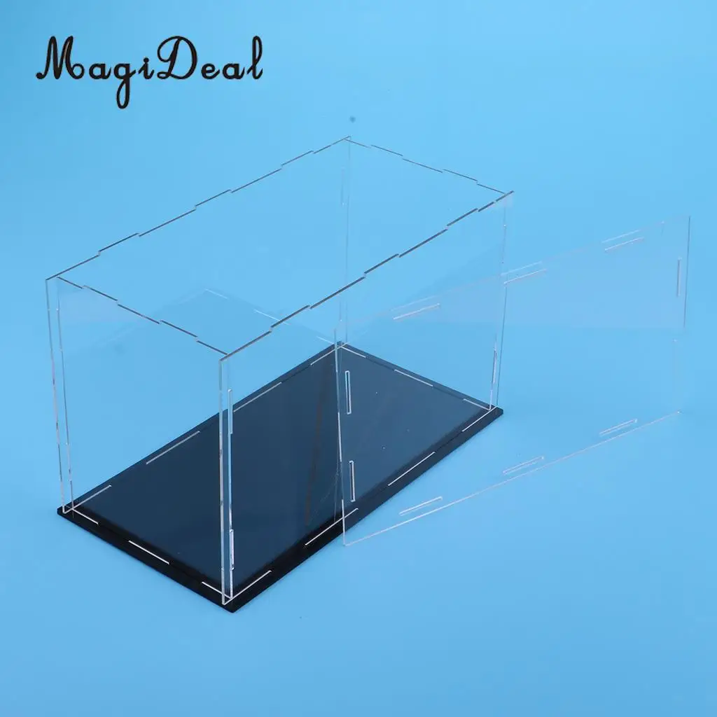 MagiDeal Acrylic Display Case Dust-proof Show Box for Plane Car Boat Model 9*5*6inch