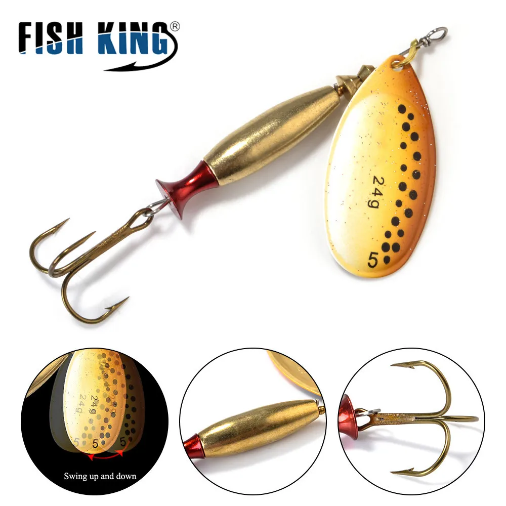 FISH KING металлическая блесна для спиннинга 1 шт. приманка ловли окуня жесткие