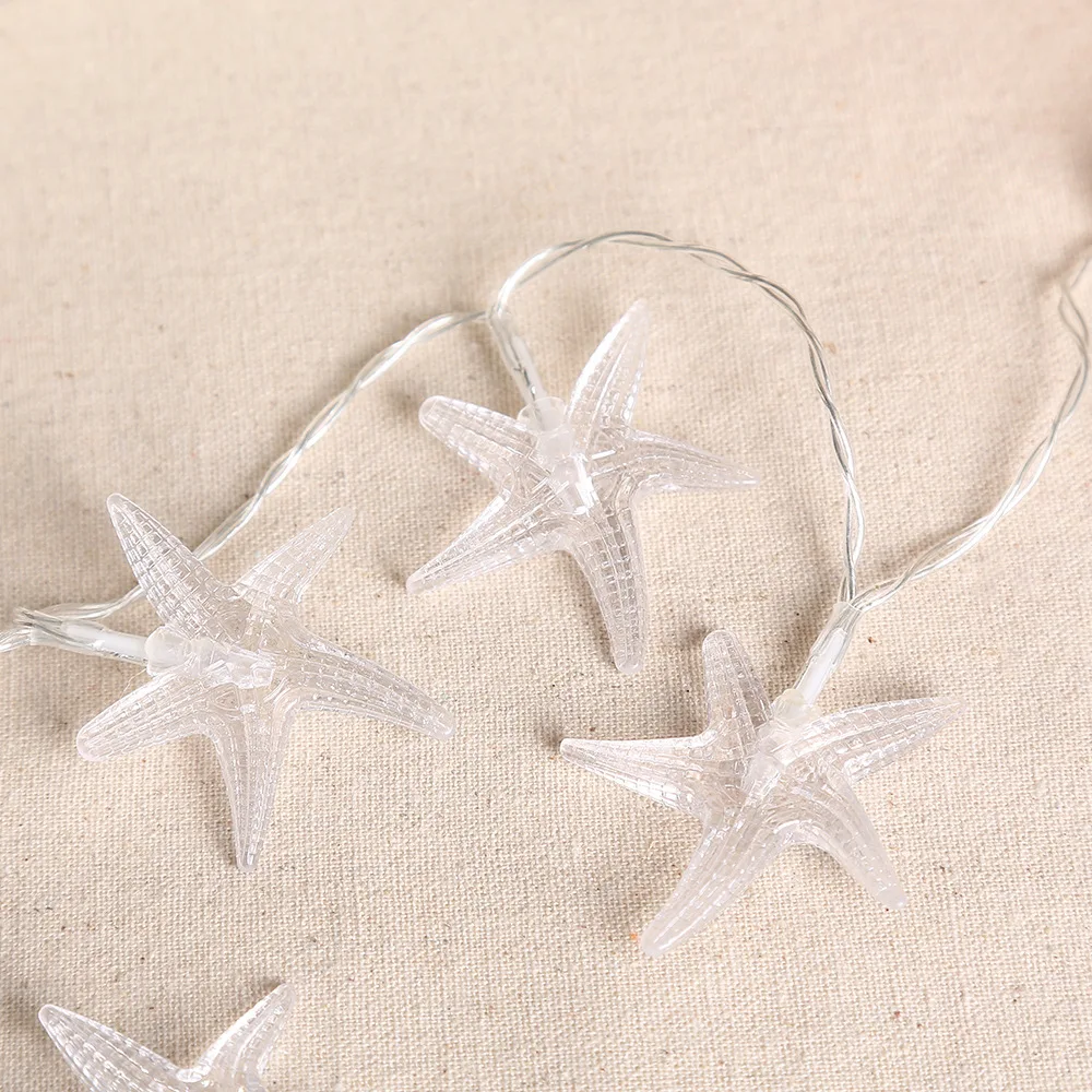 10 LEDStarfish в форме батарейного отсека для украшения дома Светодиодная лампа