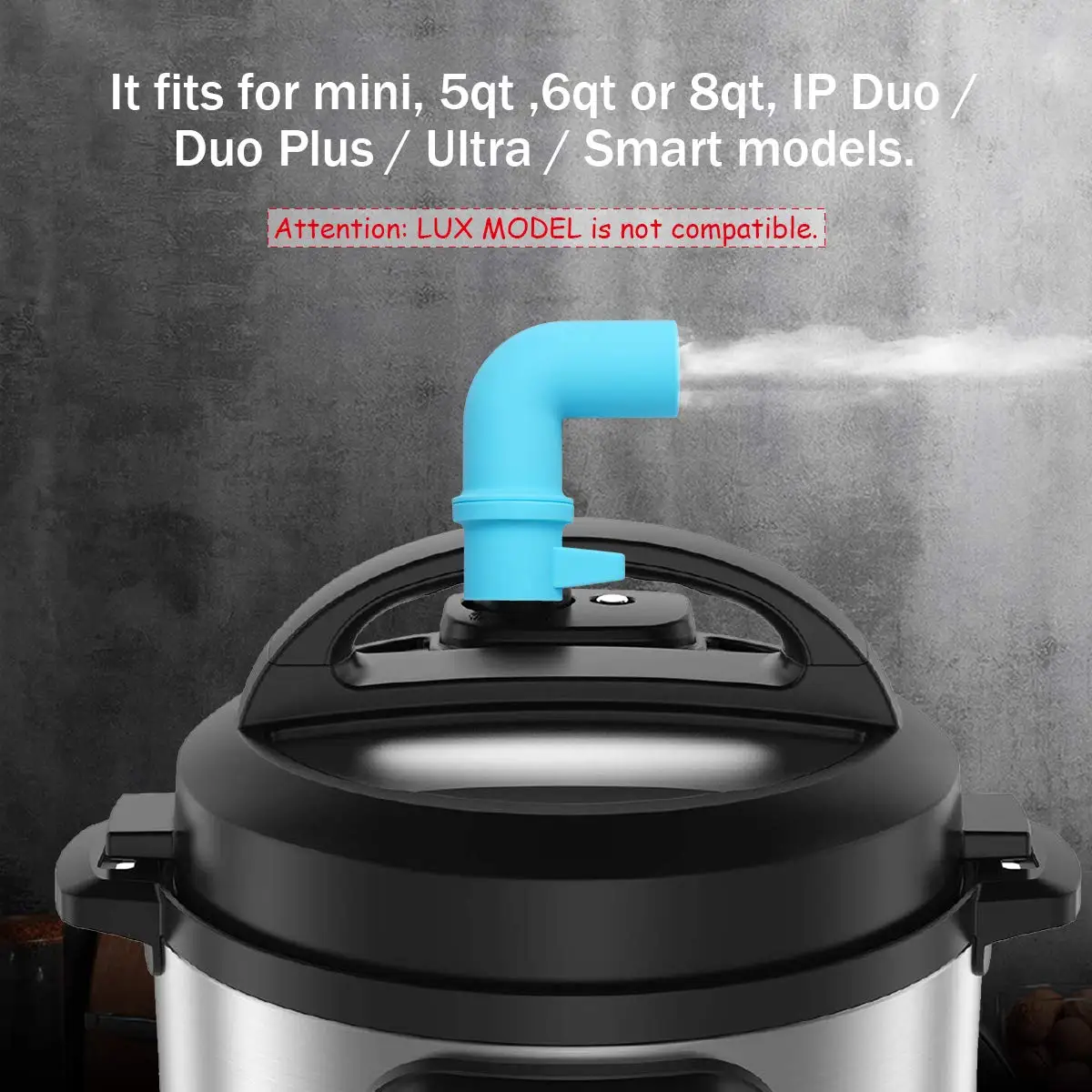 Steam Release Diverter Cupboards/Cabinets Steam Release Accessory Compatible, With Instant Pot& Pressure Cooker Mini 3/5/6/8