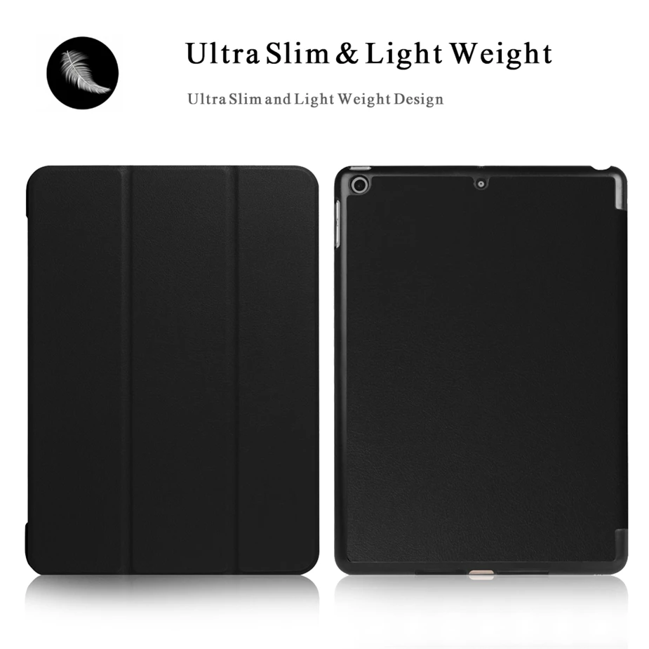 Бесплатная защита экрана стекло + чехол для iPad 2017 2018 9 7 Air 1/2/3 2019 PU кожаный умный i Pad