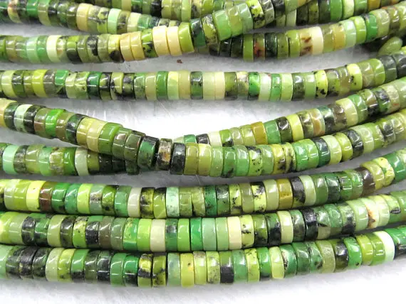 2 пряди драгоценных камней Chrysoprase 3 10 мм натуральный rondelle abacus heishi Австралийский
