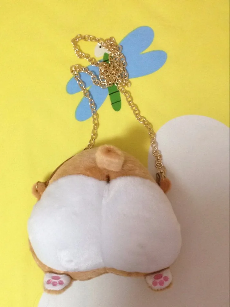 MSMO Chibi Corgi Butt сумка через плечо маленькая милая собака плюшевая сумка через плечо креативный Рождественский подарок для детей для девочек