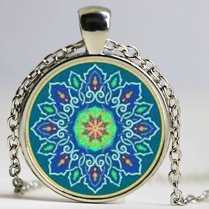 Винтажная подвеска Бохо с изображением калейдоскопа буддизма мандалы купола из