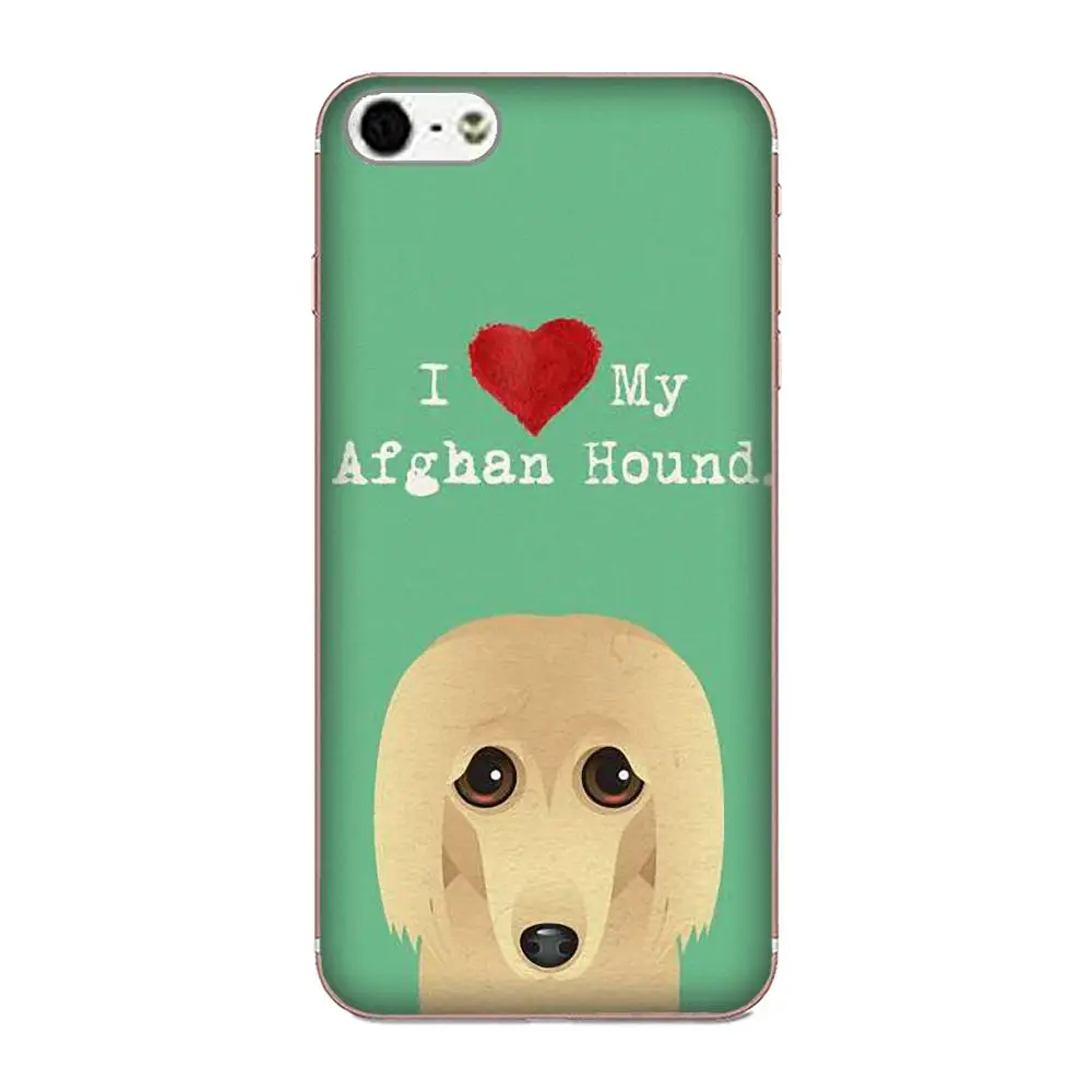 TPU чехол для телефона Sony Xperia Z Z1 Z2 Z3 Z4 Z5 compact Mini M2 M4 M5 T3 E3 E5 XA XA1 XZ Premium Afghan Hound Dog Puppies