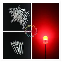 1000pcsbag 3mm diffused round top red leds urtal bright bulb light 3mm emitting diodes electronic components wholesale retail