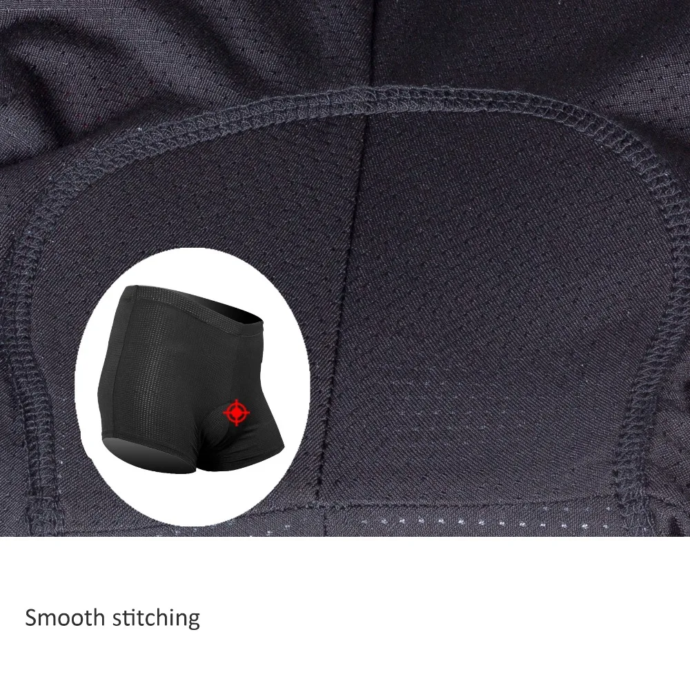 Велосипедные шорты COMAXSUN Pro противоударные черные трусы с гелевыми вставками 5D