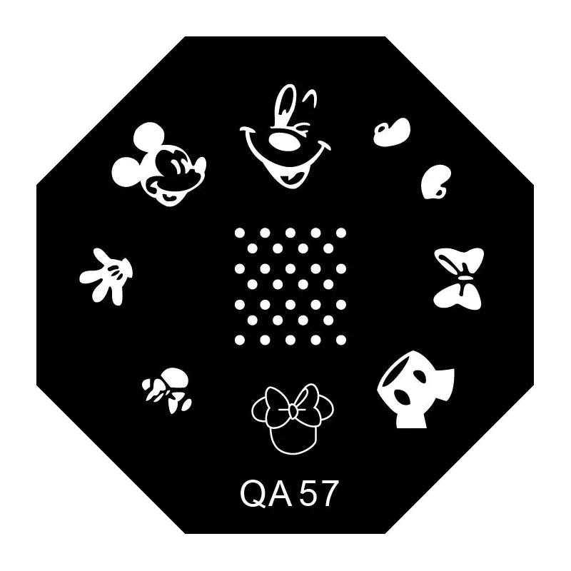 QA57 1 шт Геометрическая пластина для штамповки ногтей, штамп для ногтей Ловец снов, Геометрическая пластина для стемпинга для нейл-арта, шаблон для ногтей YC03512 - Цвет: QA57