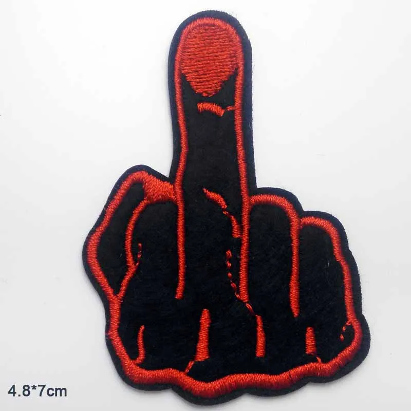 Нашивка с вышивкой на средние Пальцы для девочек и мальчиков|iron on|patches for clothingiron on