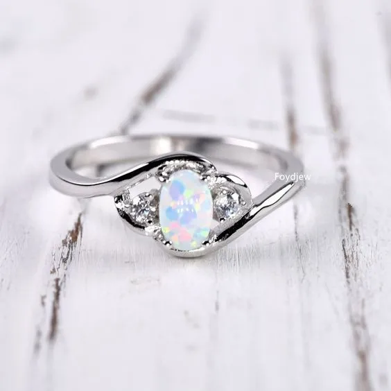 

Fashion Luxury Stone Rings for Women Fashion Silver Plated Ring Wedding Engagement Vintage Jewelry bague female anillos Gifts