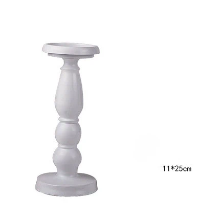 white 11x25cm Американский винтажный декор, железный марокканский стиль, подсвечник, декоративный светильник, подсвечник - Цвет: white 11x25cm