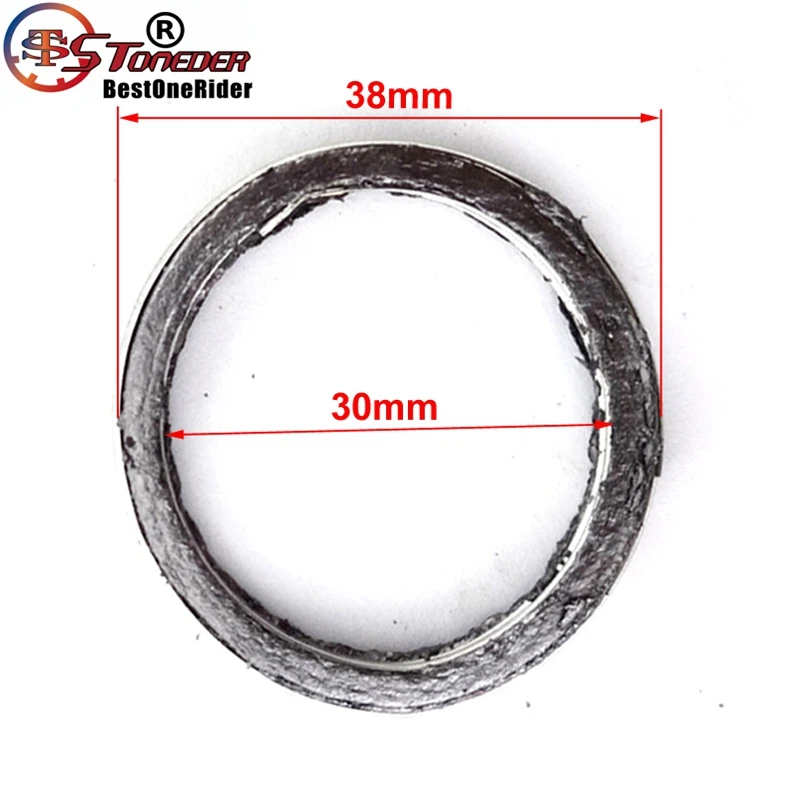 STONEDER 5x Прокладка выхлопной трубы ID = 30 мм OD 38 для 200cc 250cc Pit Dirt Bike ATV Quad Мотоцикл