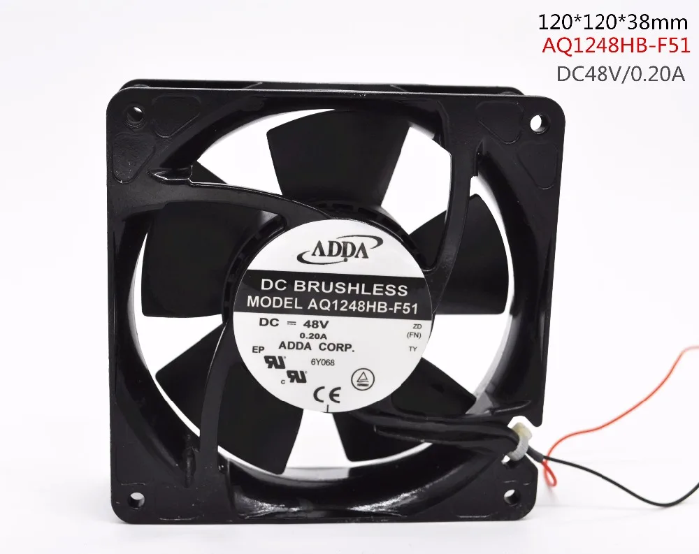 

Новый ADDA 12038 AQ1248HB-F51 12 см 48V 0.2A 2 с трапециевидным силуэтом и Вентилятор увлажнителя водонепроницаемый вентилятор охлаждения