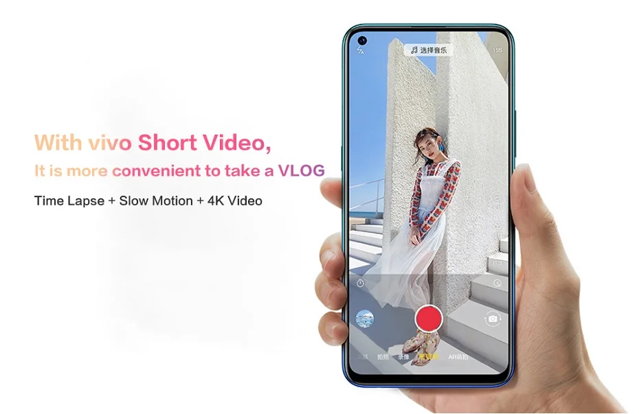 Vivo Z5x мобильный телефон celular 6,5" экран 8G 128G Snapdragon710 Восьмиядерный Android 9 5000 мАч большая батарея Быстрая зарядка смартфон