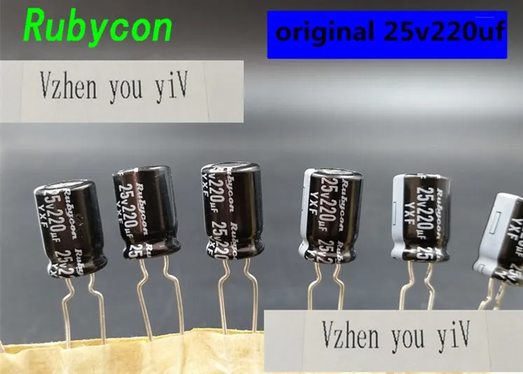 500 шт./новый оригинальный импортный конденсатор 25V220UF 220UF25V индуктор небольшой