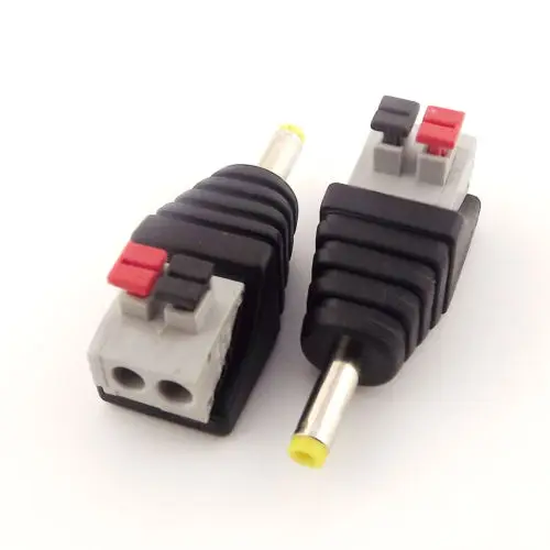 1 шт. CCTV DC Power 4 0x1 7 мм Мужской нажимной пружинный терминал быстрая камера с