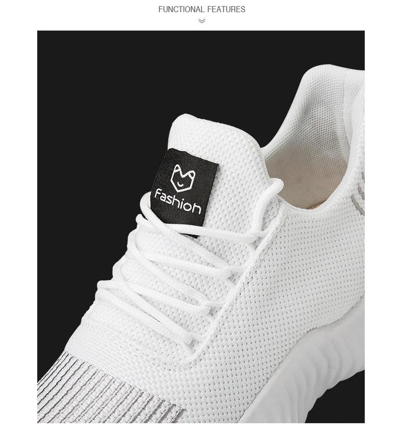 VESONAL/дышащие кроссовки Flyknit; мужская повседневная обувь для взрослых; сезон лето-осень; Мужская обувь для бега; прогулочная обувь; большие размеры 39-47