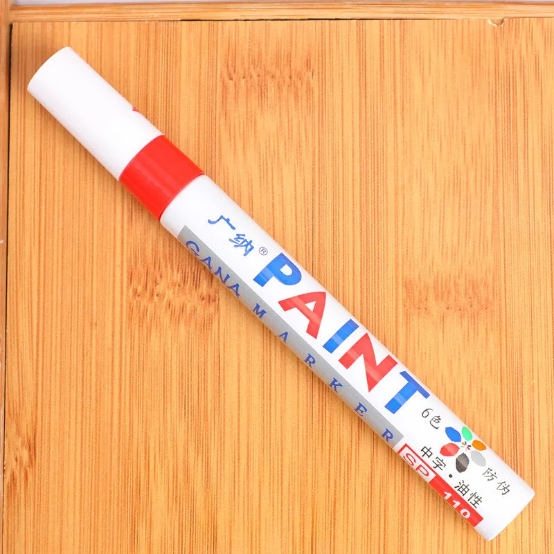 colorful Waterproof pen Car Tyre Tire Tread CD Metal Permanent Paint markers Graffiti Oily Marker Pen marcador caneta stationery |