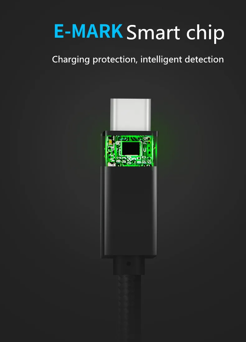 Кабель USB 3,1 type c PD 100W 5A Быстрая зарядка USB C к USB C кабель Thunderbolt 3 для Macbook Pro для samsung S9 S10 huawei P30