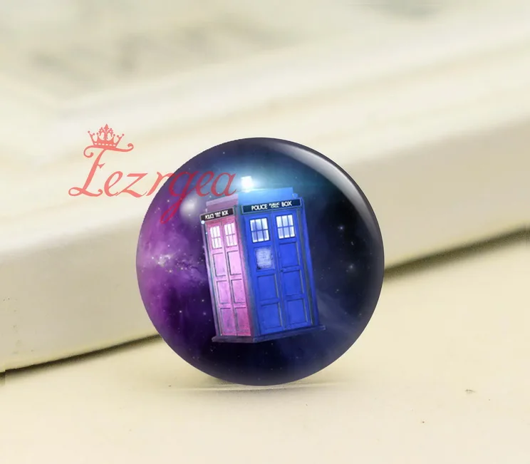 D Tardis 12 мм/14 мм/16 мм/18 мм/25 мм/30 мм Doctor who круглые фото стекло кабошон демонстрационная плоская задняя часть делая результаты - Цвет: D