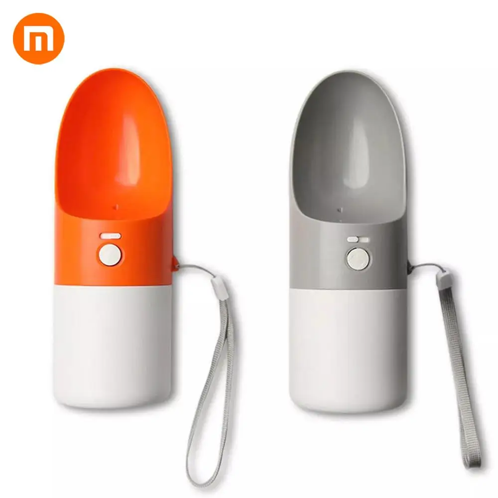 Горячая Xiaomi ROCKET Pet бутылка для воды портативная дорожная миска для воды для собак кошачья чашка для питья открытый диспенсер для воды для собак 27