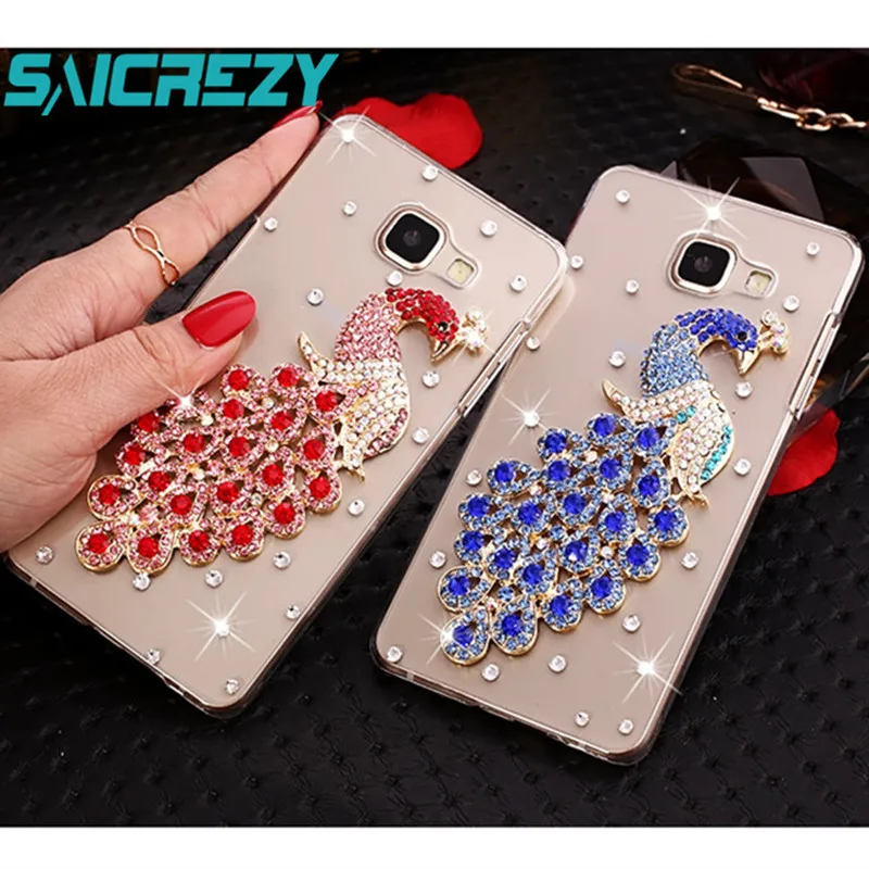 Роскошный чехол со стразами для Samsung Galaxy Note 4 N9100 A7 A5 2016 S6 S7 Edge S8 PLUS защитный