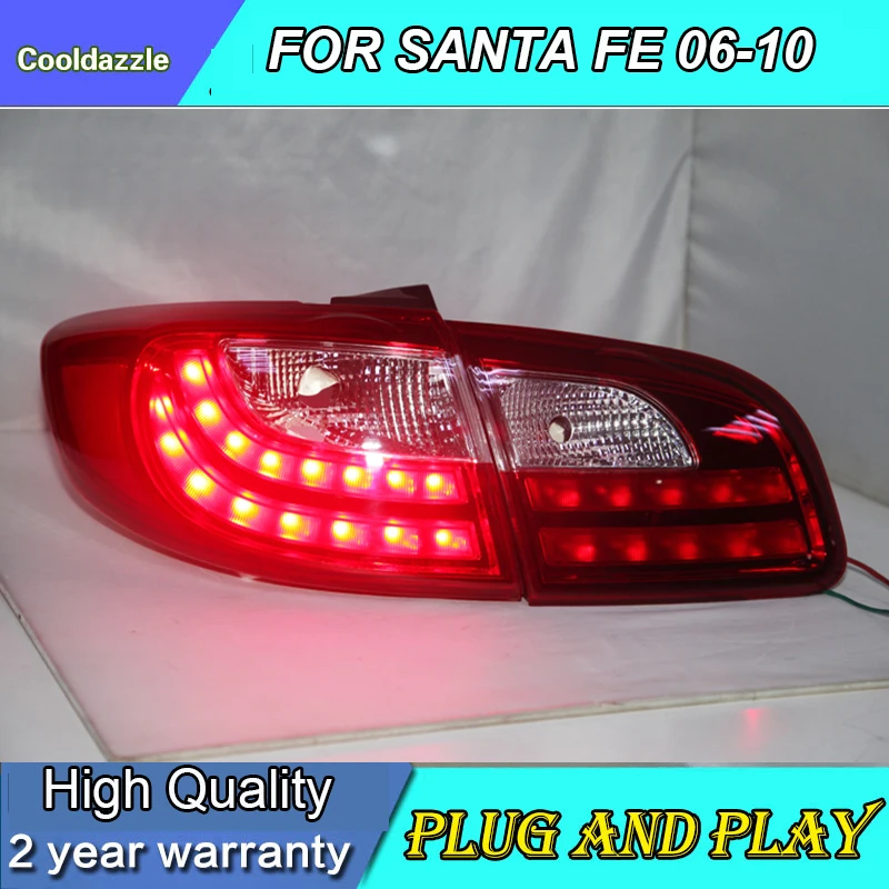 Для HYUNDAI Santa FEE задняя лампа HY071-B0DE4 красный белый 2007-2012 года DRL дневные ходовые огни парковочный свет'
