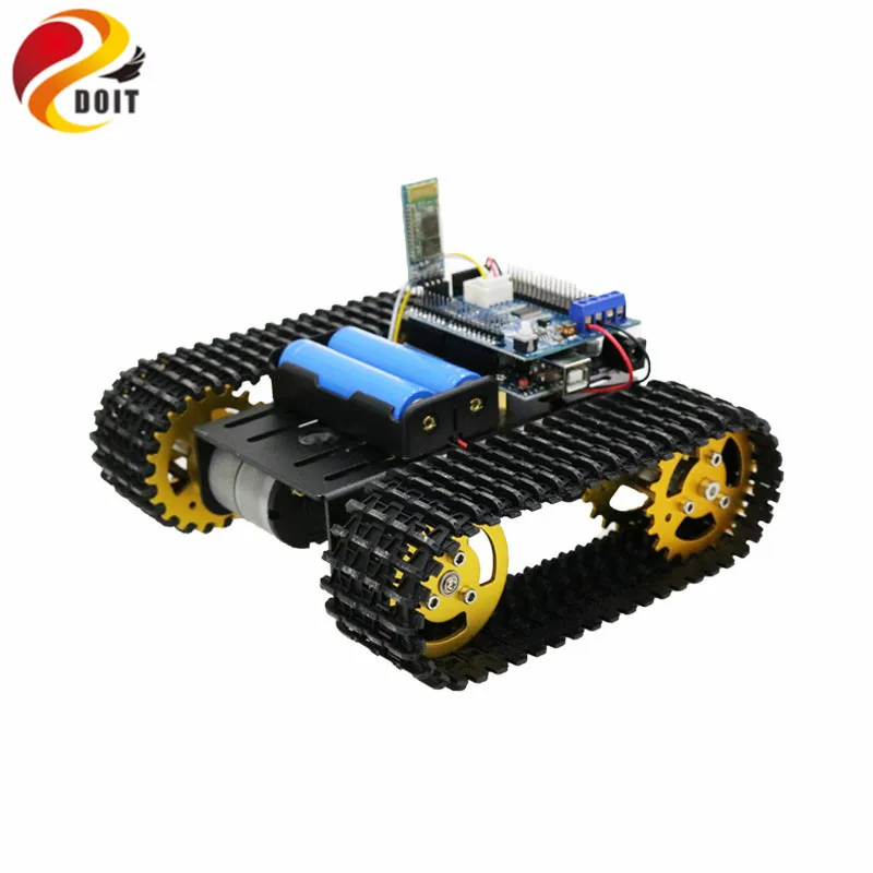 T101 Bluetooth/ручка/Wi-Fi RC управляемый робот-танк шасси автомобильный комплект с UNO R3