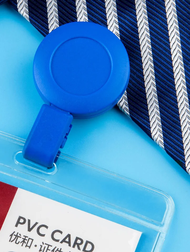 

50pcs Easy Reel Pull Badge Clamp Id Holders Lanyard Retractable Metal Clips Case Camenca Telescopic Badge Id Holders string